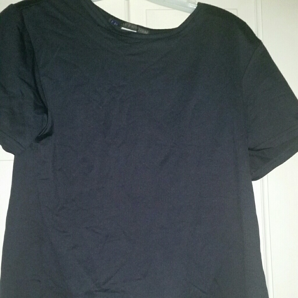 I.B. Diffusion Black Sexy Spandex Top Sz Large